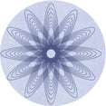 thumbnail image 1 of Ahgly Company Machine Washable Indoor Square Transitional Lavender Blue Area Rugs, 3' Square, 1 of 7