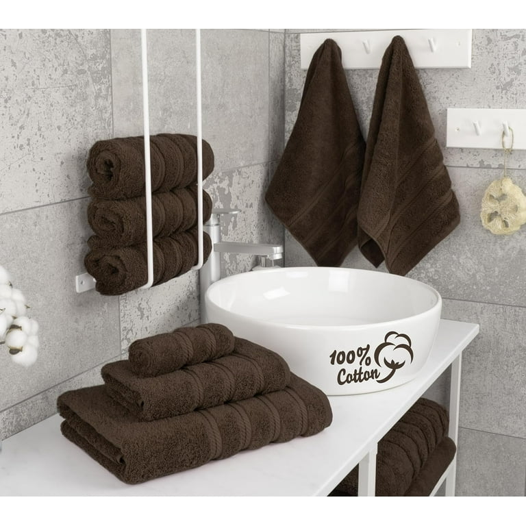 Popular Soft Linen 3 Piece Towel Sets, 1 Bath Towel 1 Hand Towel 1 Washcloth