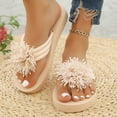 thumbnail image 6 of Ramiter Cute Sandals for Women Women's Orthopedic Arch-support Sandals Fashion Summer Casual Sandals Shoes Outdoor Flip Flops Beach Wedges Orthopedic Slippers Beige,7, 6 of 7