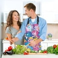 thumbnail image 6 of Vibrant Colorful Unicorn 5 Pcs Kitchen Set Heat Resistant Oven Mitts and Non-Slip Pot Holders with Adjustable Cooking Apron, 6 of 6