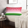 thumbnail image 6 of Naloa Watermelon Pillowcase, Throw Pillowcase, Wrinkle-Free, Stain-Resistant with Hidden Zipper for Bedroom Sofa-14"x20", 6 of 6
