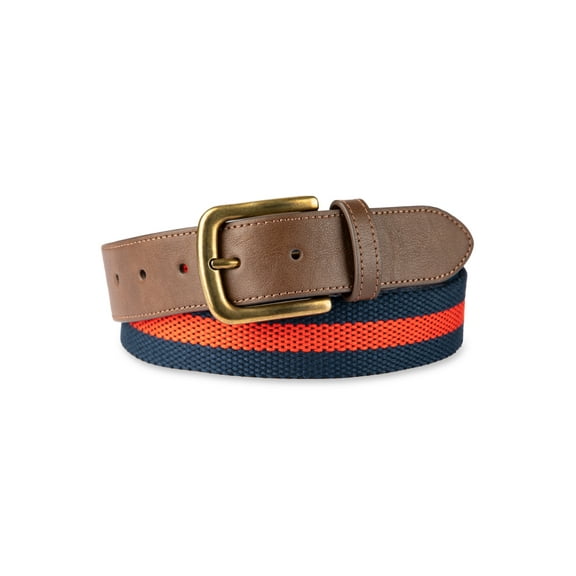 Chaps Men's Striped Web Fabric Belt