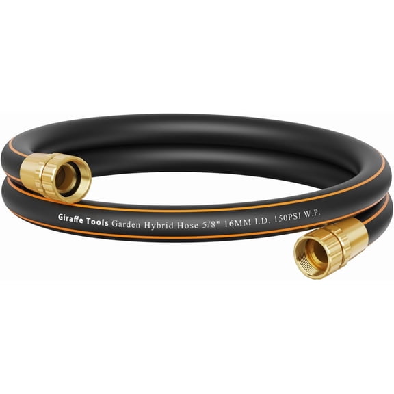 Leader Hose 6ft x 5/8", Short Water for Reel Connecting, Lightweight, Flexible with Female Fittings