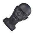 thumbnail image 1 of pitrice Mannequin Head Cosmetology Male Training Model Black 57cm Matte Matte Black 33cm Height, 1 of 6