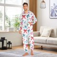 thumbnail image 3 of joogoo Watercolor Bows Unisex Adults Onesies Pajamas Jumpsuits L, 3 of 7