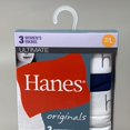 thumbnail image 2 of Women's Hanes 45UOBK Cotton Blend Bikini Panty - 3 Pack (Navy/White/Print L), 2 of 11