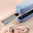 thumbnail image 3 of Metal Stapler Heavy Duty, Desktop Stapler, Basic Office Stapler, Portable Small Desk Staplers for Home Office, Green, 3 of 4