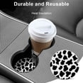 thumbnail image 5 of Car Coasters 4 Pack Stone Car Cup Holder Cow Camouflage Absorbent Drink Car Coaster Ceramic Set Small 2.56 inch Cup Coasters, 5 of 7