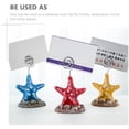 thumbnail image 3 of MasteelfCA 2PCS Delicate Sea Star Note Clip Mediterranean Style Desktop Memo Clip Ornament, 3 of 7