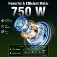 thumbnail image 3 of YareYi Roamer 26" Electric Bike for Adults, 750W Rated Motor Commuter Ebike with 48V 11Ah Removable Battery, 62-Mile Range, 28 MPH, 7-Speed, Green, 3 of 8