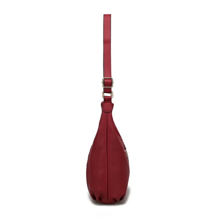 MKF Collection Lavinia Vegan Leather Women's Shoulder Bag, Classy Crossbody Purse Handbag by Mia K - Brown MKF Collection Lavinia Vegan Leather Women's Shoulder Bag, Classy Crossbody Purse Handbag by Mia K - Brown