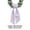 #155-Purple, variant on Wreath Sash Bow, Checkered Bow, Long Streamer Ribbon Gingham Fabric Double Tied Detachable Bow for Front Door Decor