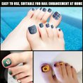 thumbnail image 5 of Mcolor Summer Toe Nail Polish Stickers Full Nail Wraps for Women Self Adhesive Nail Polish Strips for Toes Gel Nail Strips Toenail Manicure Sticker, 5 of 9