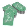 thumbnail image 2 of Inkdotpot 100 Pack Real Silver Foil Paper Tags Baby It's Cold Outside Baby Shower Favor Hang Tag, 2 of 6