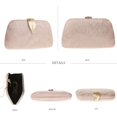 thumbnail image 3 of Kukuzhu Evening handbags for Women Shiny Formal Crossbody Hobo Bag Satchel Leaf-style Shoulder Evening Clutch Purses for Wedding, 3 of 7