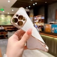 thumbnail image 4 of Compatible with iPhone 14 Pro Max Case Luxury Plating Love Heart Case Soft TPU Silicone Shockproof Camera Protective Cute Case for iPhone 14 Pro Max 6.7" for Women Girl White, 4 of 13