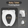 thumbnail image 4 of Baby Proof Me Essentials Foldable Toddler Toilet Seat Cover, Travel Potty Seat with Splash Guard, White, 4 of 9