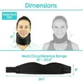 thumbnail image 2 of Vive Neck Brace - Foam Cervical Collar - Adjustable Spinal Support, 4 Inch, White, 2 of 9