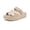 beige, variant on Women's Comfortable EVA Sandals with Arch Support, Adjustable Buckle Summer Beach Slide Sandal