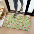 thumbnail image 2 of Red Mushroom Frog Green Pattern Door Rugs,Washable Non Slip Door Mats Indoor,Decorative Door Mats,Entry Mat Indoor for Entrance,Bedroom,Kitchen,Bathroom,16"x24", 2 of 6