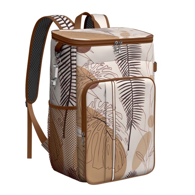 Vintage Fashion Tribal Patterns Cooler Backpack - 20L Insulated Leakproof Bag, Rustic Home Decor