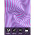 thumbnail image 7 of Purple Striped Cloth Napkins Set of 4 Reusable Dinner Napkins, Geometric Pink Vertical Solid Rainbow Cocktail Napkin Washable Table Napkins for Wedding/Holiday Party/Baby Shower 20"x20", 7 of 7