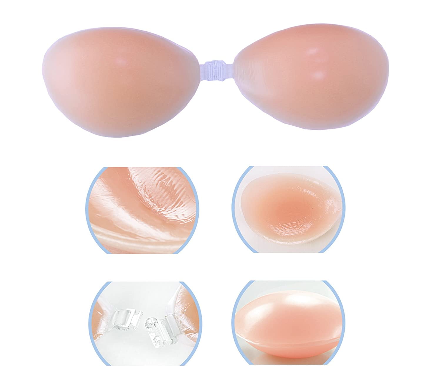 Softleaves W100 Silicone Breast Form Bra Cup Size J + Breast Cover