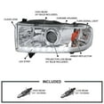 thumbnail image 3 of Spec-D Tuning LED Chrome Projector Headlights Compatible with 1994-2001 Dodge Ram 1500, 1994-2002 Dodge Ram 2500/3500, Left + Right Pair Headlamps Assembly, 3 of 7