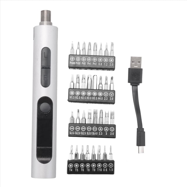 Destornillador Eléctrico Dinamométrico, Punta Magnética, Juego de Destornilladores de Precisión para Reparación de Teléfonos, Relojes y Portátiles.
