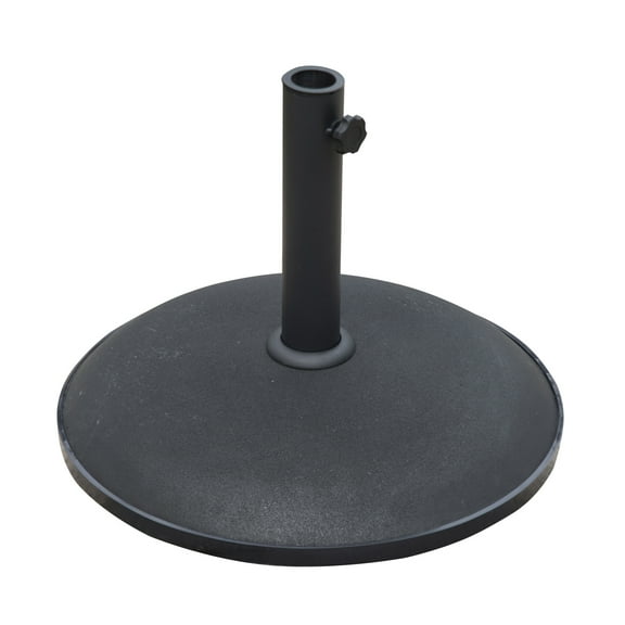 Outsunny 20" 55 lb Outdoor Patio Round Minimalist Cement Umbrella Stand Base