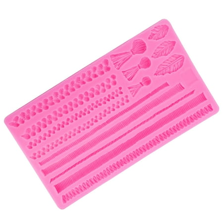 

OOKWE Baking Accessories Fondant Moulds Silicone Material for Cake Border Decorations