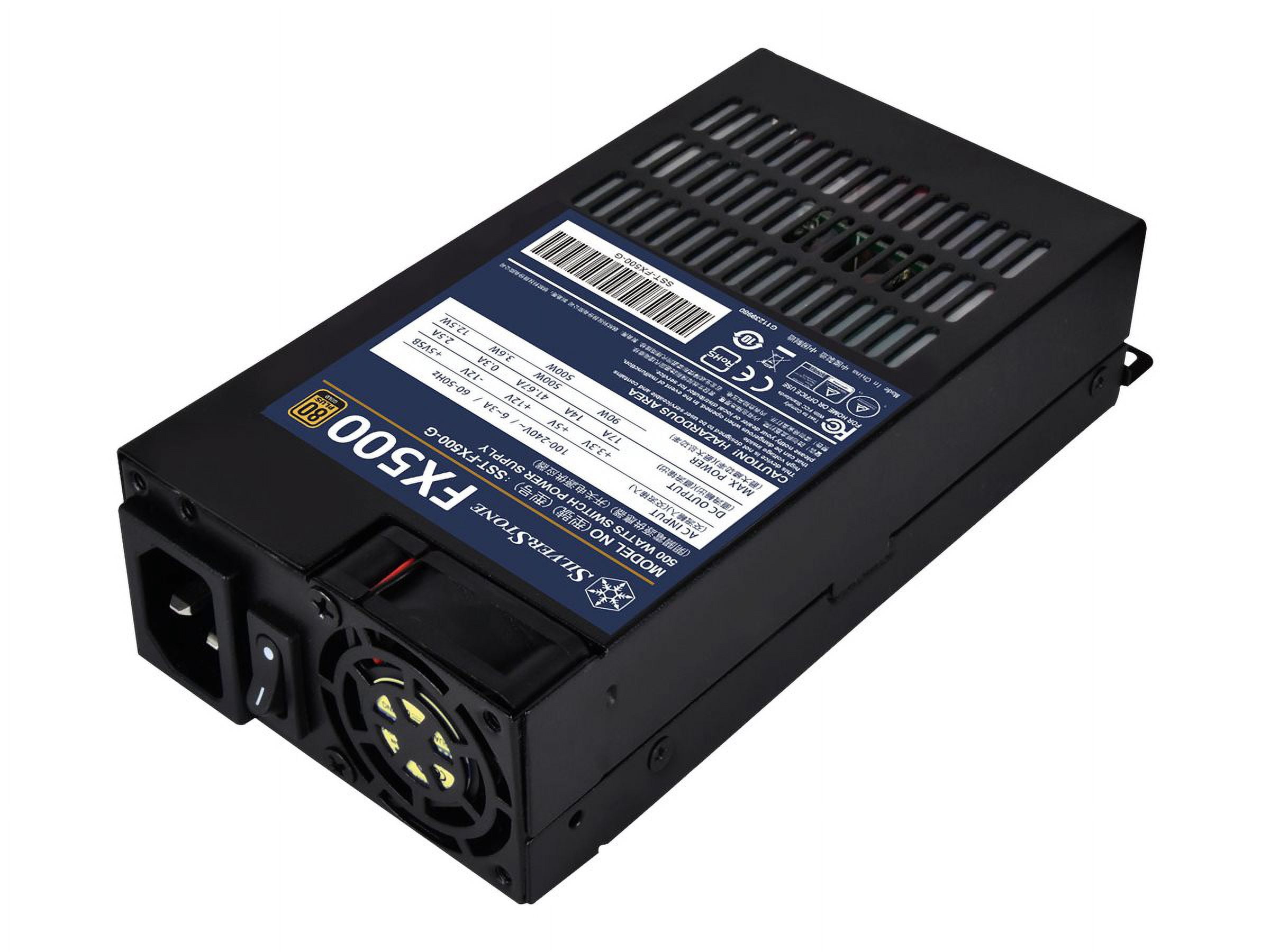 Silverstone technology FX500 80 PLUS Gold 500W Flex-ATX Power Supply