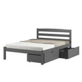 thumbnail image 2 of Donco Kids Econo Scandinavian Full Dark Grey Bed with Dual Underbed Drawers, 2 of 4