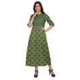 thumbnail image 2 of Moomaya Kurtis Imprimés à Fente Frontale en Ligne A pour Femmes, Manches Courtes, Kurta d'Été, 2 of 5