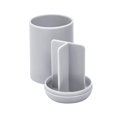 thumbnail image 4 of InterDesign Soporte para cepillos de dientes normales, cepillos giratorios y pasta de dientes The Cade Collection - 3" x 3" x 4. 5" gris mate, 4 of 5