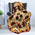 thumbnail image 4 of Arrow Soft Flannel Fleece Throw Blanket, Inspired Pattern Graphic Design Abstract Art Earth Tones, Cozy Plush for Indoor and Outdoor Use, 70" x 90", Orange Yellow Red, by Ambesonne, 4 of 5