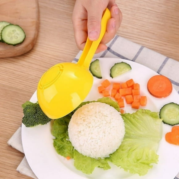 Cuchara de arroz semicircular para el hogar Cuchara de arroz antiadherente Bola de arroz Se puede usar como cuchara Cuchara para olla arrocera Una cuchara