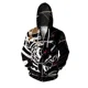 thumbnail image 4 of Sudadera con capucha para hombre de otoño, ropa para hombre, ropa para hombre con diseño de perro feroz Y2k, sudadera con capucha con estampado 3D de zorro ártico para hombre, sudadera con cremallera, 4 of 5