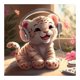 thumbnail image 1 of Pintura de diamante 5D DIY Kit de tigre de taladro redondo completo decoración del hogar arte artesanal FLhrweasw Nuevo, 1 of 9