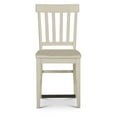 thumbnail image 5 of Steve Silver Cayla Indoor Dining Farmhouse Wood 40" Height Side Chair, Set of 2, White, 5 of 10