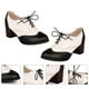thumbnail image 3 of FELTECHELECTR par de zapatos de tacón grueso para mujer, calzado de moda con cordones para mujer, 3 of 6