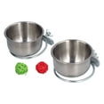 thumbnail image 4 of Stainless Steel Parrot Feeding Bowl with Rattan Ball for Hamster Small Animals, 4 of 14