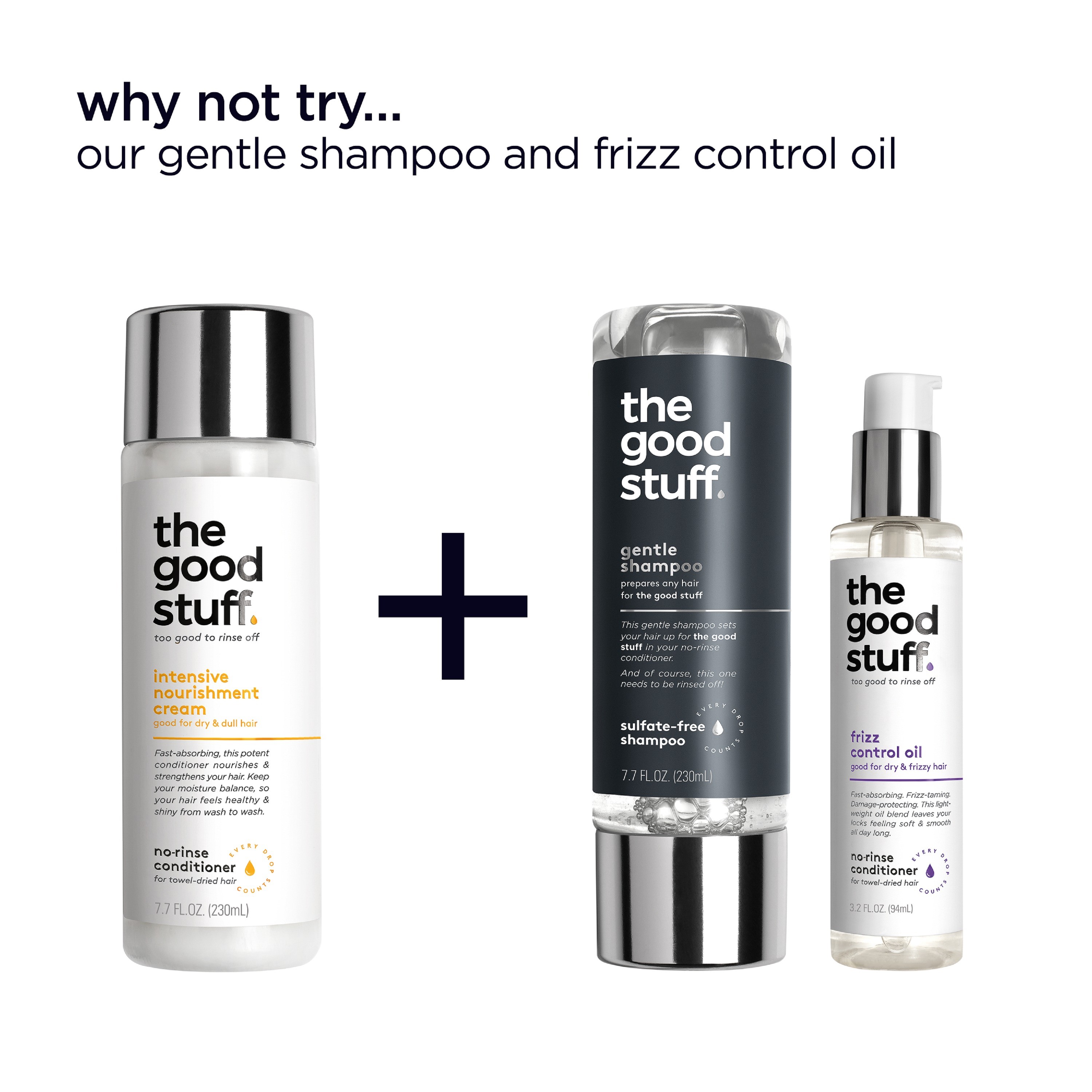 Introducing the good stuff: conditioners too good to rinse off