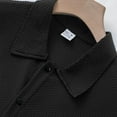 thumbnail image 6 of Men's Short Sleeve Dress Shirts Stretch Stain Shield Casual Button Down Shirts Solid Formal Shirt, 6 of 7