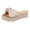 Beige, variant on Platform Espadrilles for Women Cute Bowtie Low Wedge Sandals Open Toe Summer Dressy Slides Beach Vacation Slip on Casual Shoes Silver Size 9