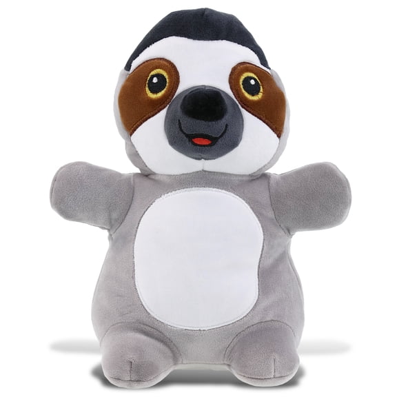DolliBu Snug-Mooshies Standing Sloth Stuffed Animal Plush Toy - Super Squishy Soft Animal Friend for Girls and Boys, Medium Huggable Cute Plush for Kids Play, Cuddling and Decoration - 10 Inches