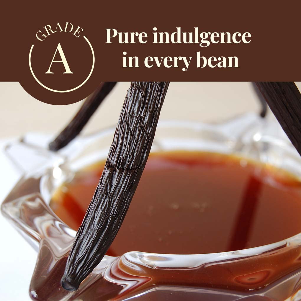 1 lb Vanilla Beans Grade a+ Pods, Bulk Vanilla Bean for Making Extract & Baking, Non-GMO - Akshit