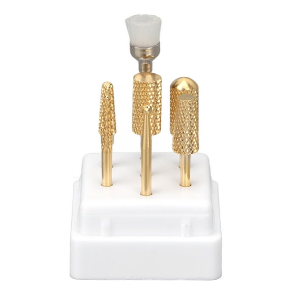 Cuticle Remover Bits,7pcs Manicure Drill Bits Nail Stainless Steel Drill Bits Nail Grinding Bits Sleek Aesthetic