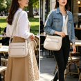 thumbnail image 3 of Sunyuer Waterproof Oxford Crossbody Bag for Women, Multi-Pocket Lightweight Adjustable Wide Strap Shoulder Messenger Bag Large Capacity Casual Handbag for Travel Shopping Daily Work, 3 of 8