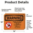 thumbnail image 2 of (2 Pack) Natural Gas Pipeline Before With Symbol OSHA Warning Sign, 2 of 7